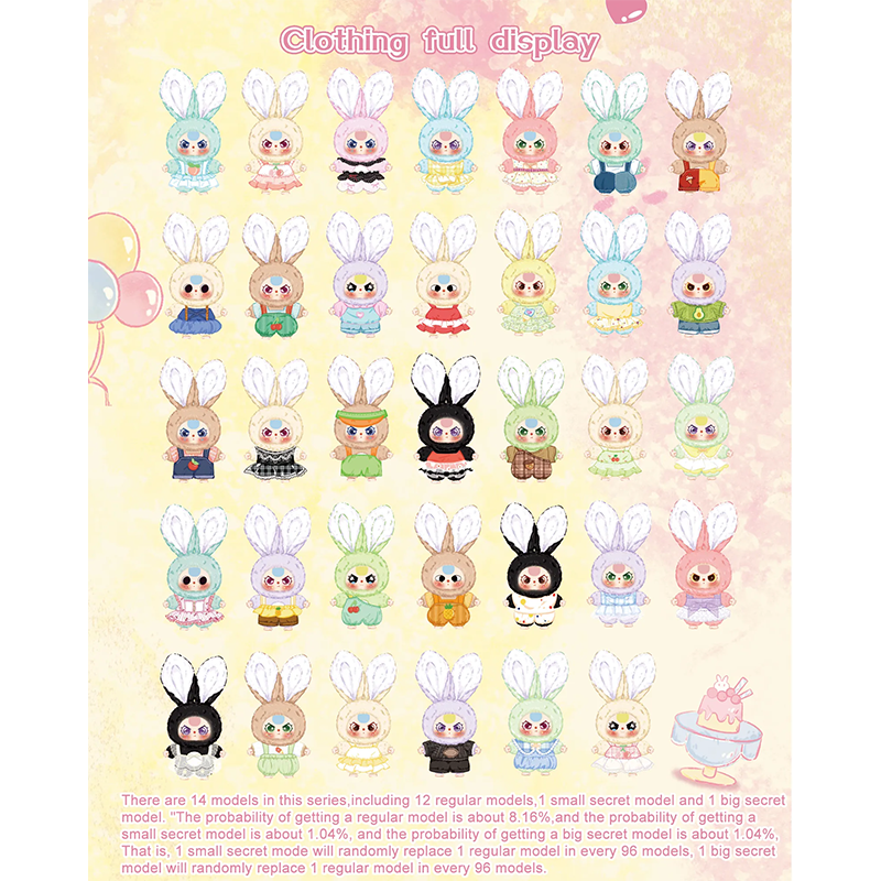Baby Three Mini Tiny Rabbit Blind Box