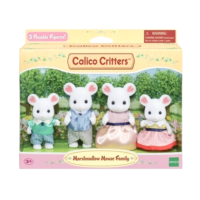 Calico Critters Marshmallow Mouse Family